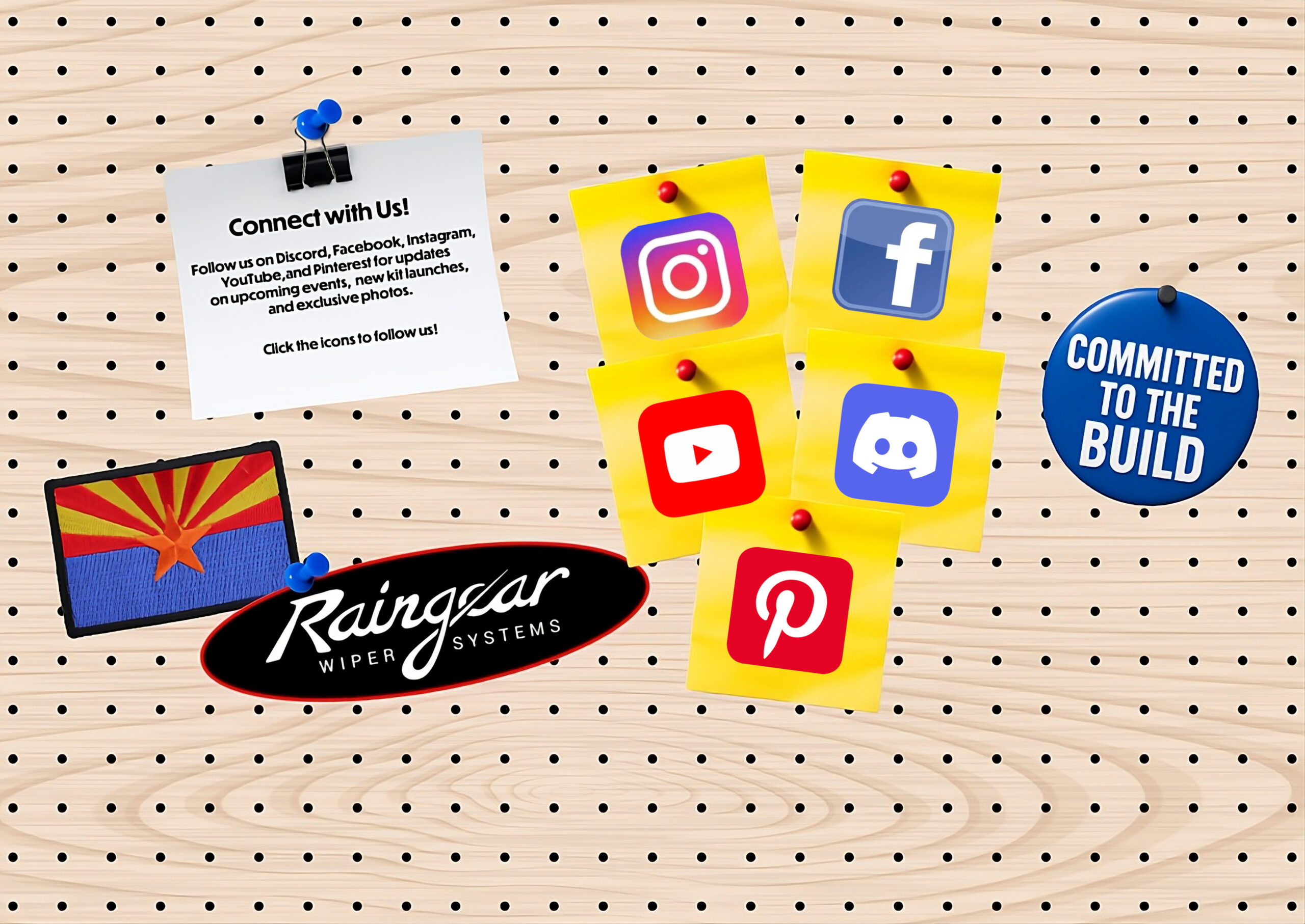 RainGear Wipers social links